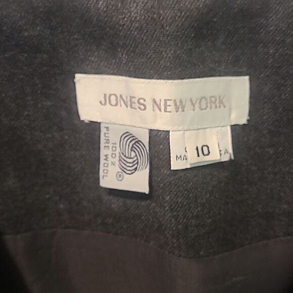Ladies Size 10 Jones New York Grey Wool Wrap-Around Maxi Skirt - Picture 5 of 5